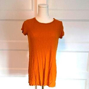 ASOS Short Sleeve Top in Mustard